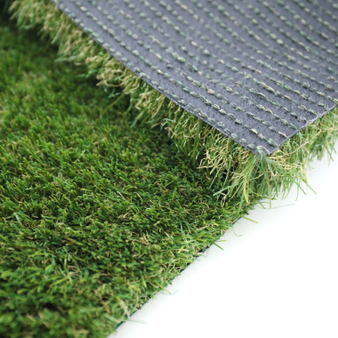 Gazon synthétique Eden 35 mm haute qualité, envers et texture des fibres visibles