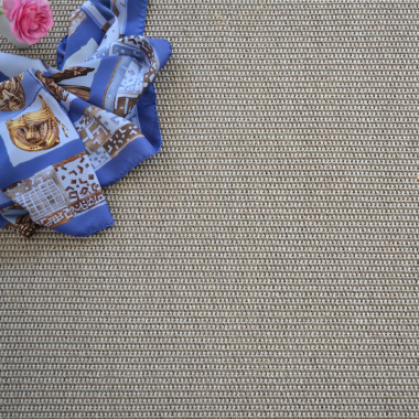 Tapis sur mesure Tissé plat Lombok silver - Vue de haut