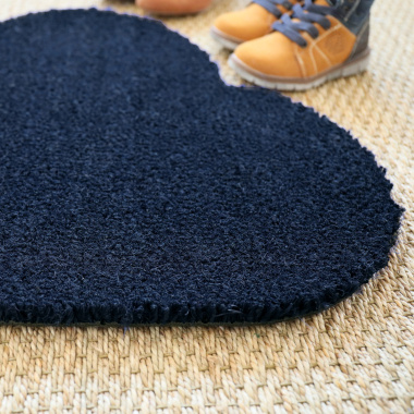 Paillasson Coco - Nuage - Bleu - gros plan