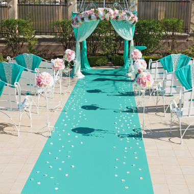 Moquette filmée - Stand Event - Turquoise - Mariage