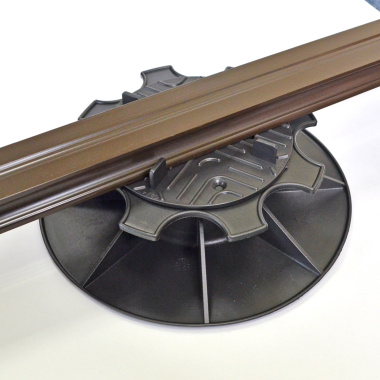 Plot terrasse - Lambourde larg. max. 55 mm - Hauteur réglable de 5 à 8,5 cm - Plot avec lame