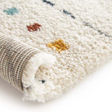 Tapis motif berbère - Tula - Multicolore - envers