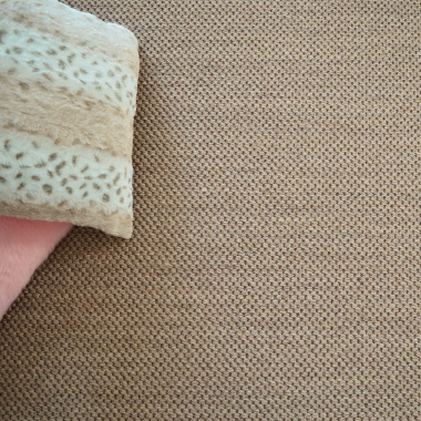 Revêtement sisal Kidara grosses boucles - Orge - Vue de haut