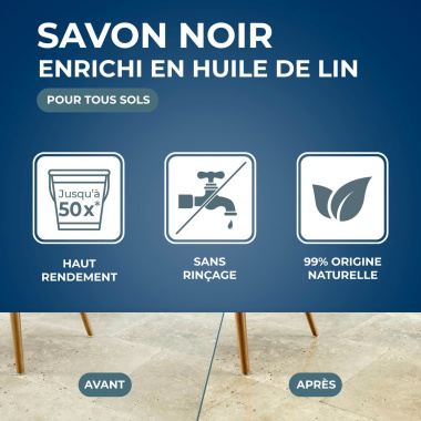 Savon noir à l'huile de lin Stawax - 1L - guide
