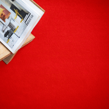 Moquette stand Orotex Revexpo Rouge, confort renforcé pour usage événementiel