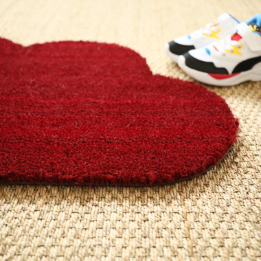 Paillasson coco Nuage rouge - zoom