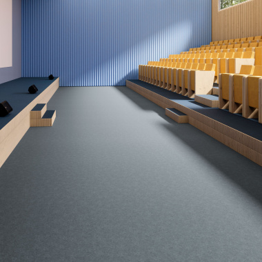 Moquette professionnelle - Trafic 33 Contract - Gris clair - Salle de cinéma