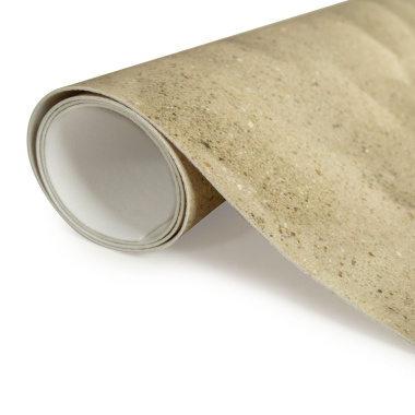 Rouleau de revêtement vinyle Relief 3D, décor plage de sable naturel hyper réaliste et envers textile