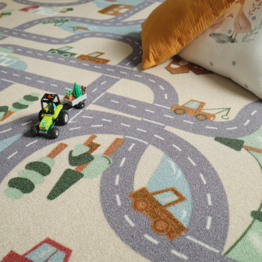 Tapis de jeu sur mesure circuit de voiture campagne - chambre