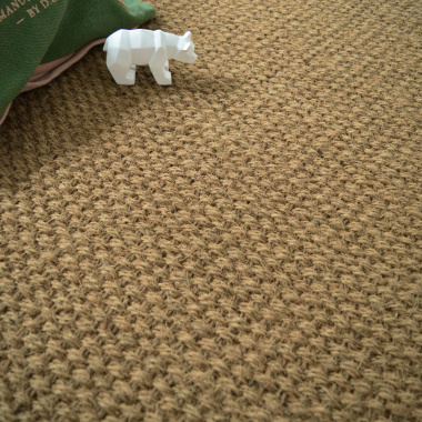 Tapis Coco Delhi panama, texture végétale authentique au relief caractéristique du tissage panama