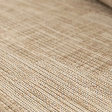 Tapis d'intérieur ou d'extérieur aspect naturel - Amaya - Beige - gros plan