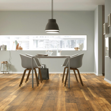 Parquet flottant Stratifié - Cuisine et salle de bain - Lames larges - Chêne Malibu - salle à manger cuisine