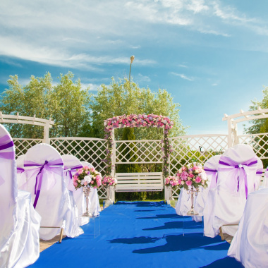 Moquette événementielle bleu électrique – Référence Stand Event – pour scénographie, salons ou mariages