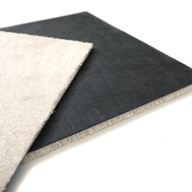 Dalle moquette velours - Blanc cassé - Dalles et envers