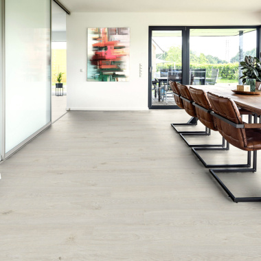 Parquet flottant Stratifié - Cuisine et salle de bain - Lames larges - Chêne Santorini - bureau