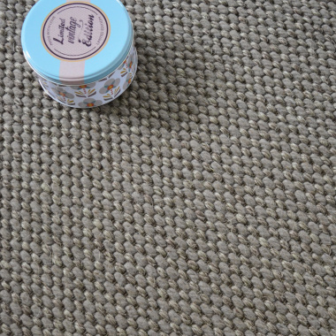 Laine et Sisal Albury grosses boucles - Taupe - Vue du dessus