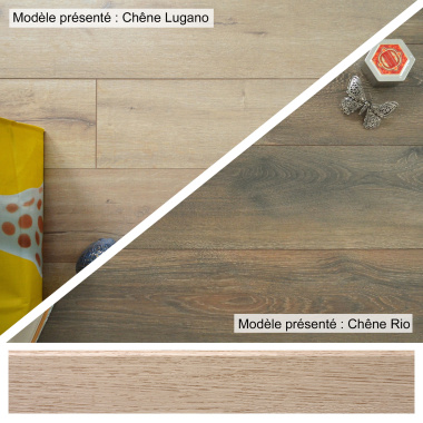 Plinthe Modèle D assortie aux parquets KronoSwiss aux nuances de bois authentiques