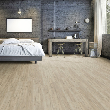 Parquet flottant Stratifié - Compatible cuisine salle de bain - Chêne Tahiti - chambre