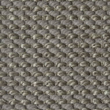 Tapis sur mesure Laine et Sisal Albury grosses boucles taupe - sans perspective