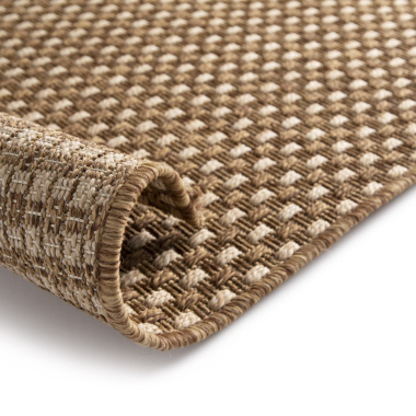 Tapis d'intérieur ou d'extérieur aspect sisal - Tijuana - Camel - envers