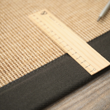 Tapis extérieur et intérieur tissé plat naturel ganse grise anthracite - zoom