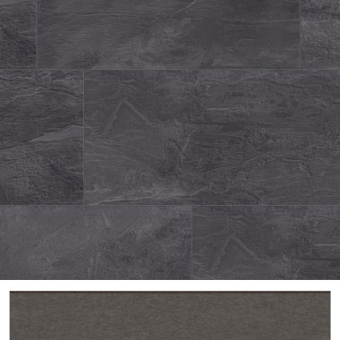 Plinthe alignée avec le sol stratifié Pierre Gris Manganèse