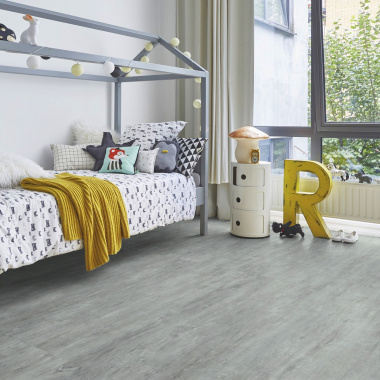 Lame à clipser - Sol vinyle ID Essential Click 30 - Country Oak Cold grey - Chambre