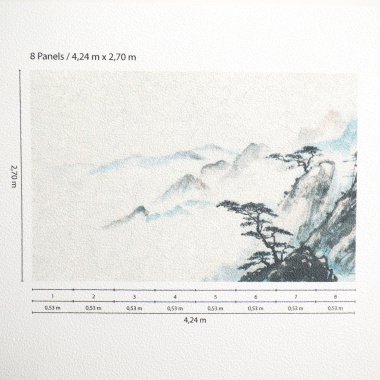 Papier peint panoramique - Format XXL - Paysage poétique - dimensions