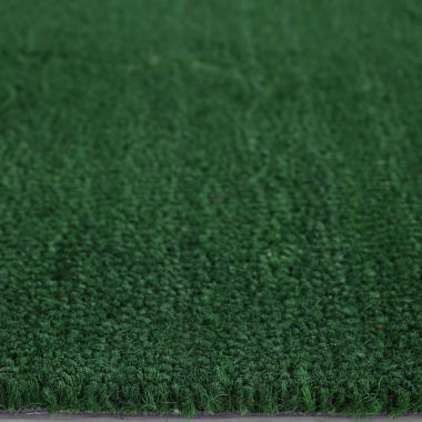 Paillasson - Tapis brosse Coco - Vert - Ep. 17mm - vue de face