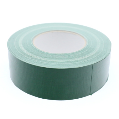 Gaffeur toilé vert 50 mm, découpe facile à la main dans les 2 sens