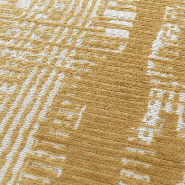 Tapis souple en matière recyclée - Legno - Orange fumé - gros plan