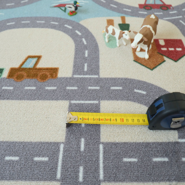 Tapis de jeu sur mesure circuit de voiture campagne - dimensions