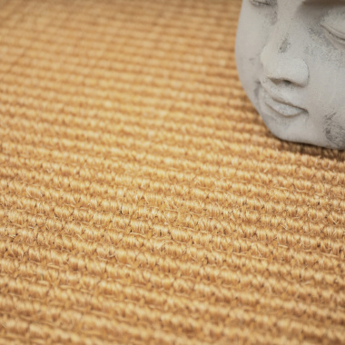 Sisal grosses boucles paille dorée - gros plan