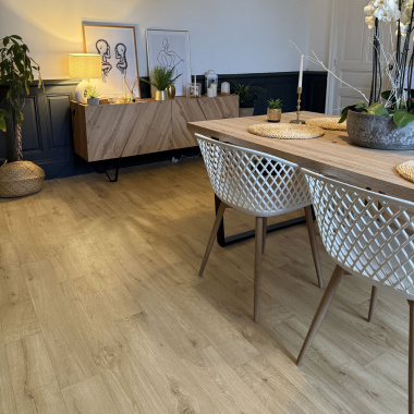 Sol Vinyle Textile Haute Performance - Aspect parquet forestier - salon salle à manger