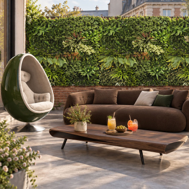 Mur végétal artificiel - Printemps poétique - Intérieur et extérieur pour créer une terrasse à l’abri des regards