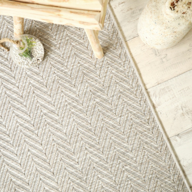 Tapis intérieur extérieur chevrons Dune - vue de haut