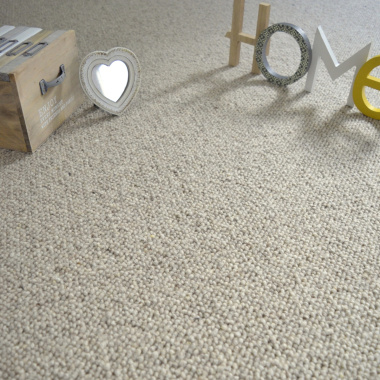 Tapis pure laine Latoon gris ganse coton anthracite - chambre