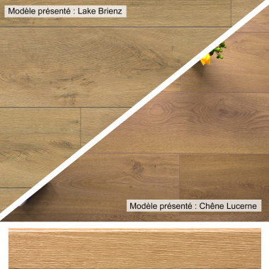 Plinthe modèle H assortie aux sols stratifiés Kronoswiss – comparaison des teintes