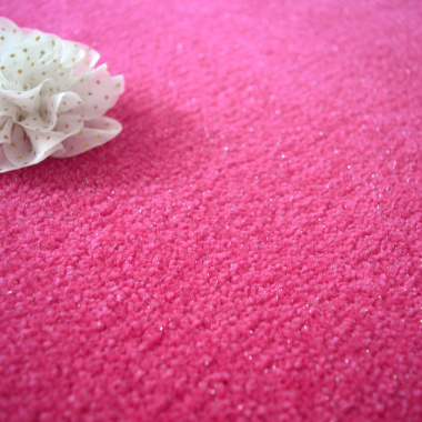 Tapis sur mesure Pailleté Flash rose - gros plan