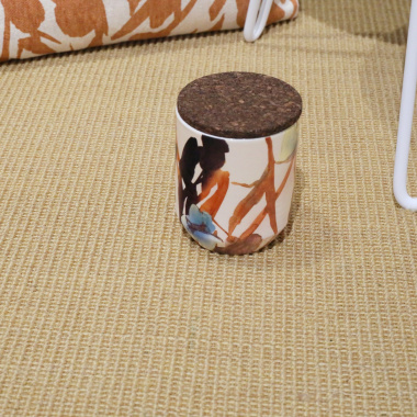 Tapis sur mesure Sisal Yucatan - Sable - salon