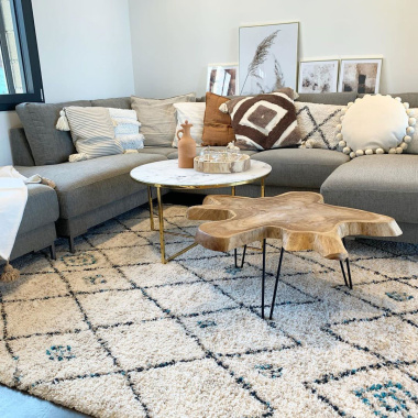 Tapis motif Berbère Khumbu - Ambiance salon
