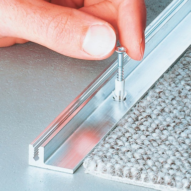 Barre de seuil Romus à visser 90 cm - Alu incolore - Rattrapage de niveau - Explication de pose