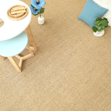 Tapis sur mesure Sisal Cuba orge - vue de loin
