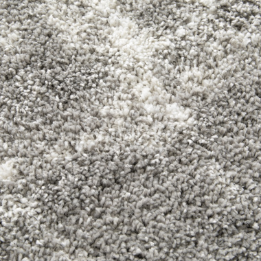 Tapis de salon à motif organique - Gris marbré - Veinage blanc - gros plan