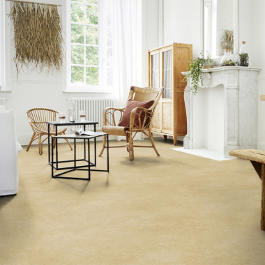 Sol PVC Best - Effet Béton Beige - Espace détente