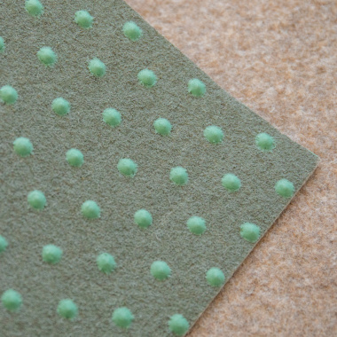 Envers de la moquette d'extérieur drainante - Terrasse et Balcon - Beige sable avec plots drainants