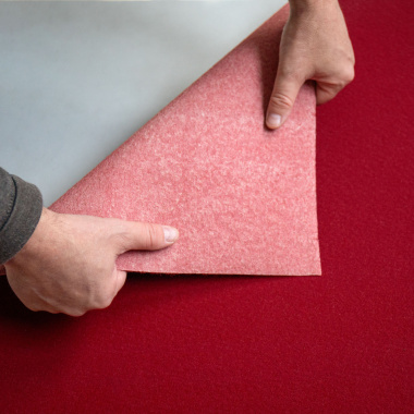 Détail du dos moquette Stand Event Bordeaux pour usage événementiel