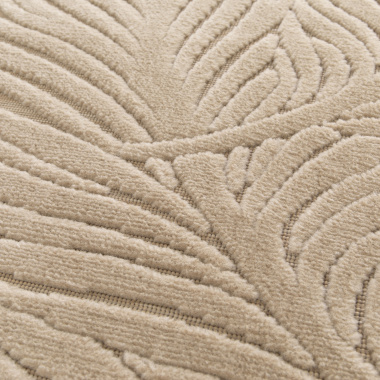 Tapis intérieur et extérieur en relief - Lauria - Beige - gros plan