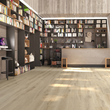 Lame vinyle Gerflor - Creation 40 rigid acoustic à clipser - Cedar Pure - commerce