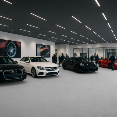 Moquette Stand Expo filmé - Gris Perle - showroom